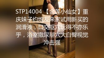 STP14004 【金莲小仙女】重庆妹子约炮友来家试用新买的润滑液，口交抠穴玩得不亦乐乎，浴室撒尿掰穴大白臀视觉冲击强